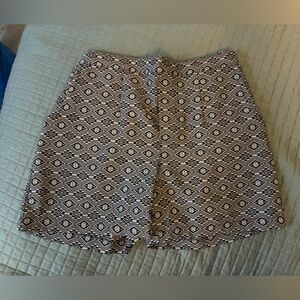 WAI Aztec Medium High Waisted Handmade Pleated Shorts